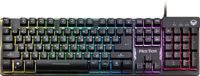 

MEETION K9300 USB RAINBOW BACKLIT GAMING KEYBOARD Wired USB Gaming Keyboard(Black With Rainbow Backlit)