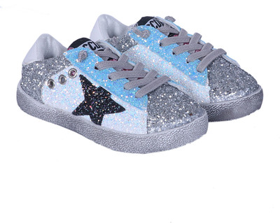 

FEETWELL Girls Slip on Sneakers(Blue
