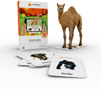 

Cardskool Animals - Augmented Reality Learning Flash Cards - iOS & Android (52 Animal Cards)(Orange)