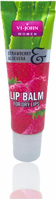 

VI-JOHN LIP BALM STRAWBERRY ALOEVERA 10GM PACK OF 8 Berry(Pack of: 8, 10 g)