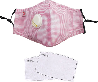 

Vritraz Pink Print Replacable Filter PM 2.5 N95 Anti Pollution Activated Carbon Dust Face Mask with Breathing Valve + 1 extra Filter Pink Print Replacable Filter PM 2.5 N95 Anti Pollution Activated Carbon Dust Face Mask with Breathing Valve + 1 extra Filt