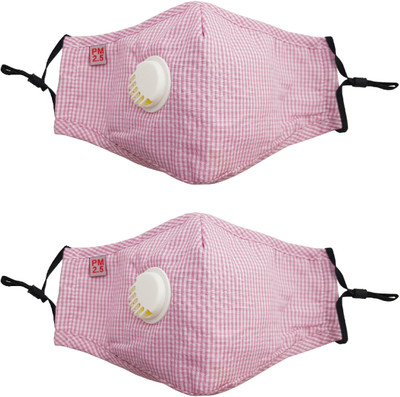 

Vritraz Pink Print Replacable Filter PM 2.5 N95 Anti Pollution Activated Carbon Dust Face Mask with Breathing Valve (Pack of 2) Pink Print Replacable Filter PM 2.5 N95 Anti Pollution Activated Carbon Dust Face Mask with Breathing Valve (Pack of 2) Mask