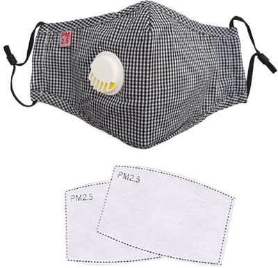 

Vritraz Brown Print Replacable Filter PM 2.5 N95 Anti Pollution Activated Carbon Dust Face Mask with Breathing Valve + 1 extra Filter Brown Print Replacable Filter PM 2.5 N95 Anti Pollution Activated Carbon Dust Face Mask with Breathing Valve + 1 extra Fi