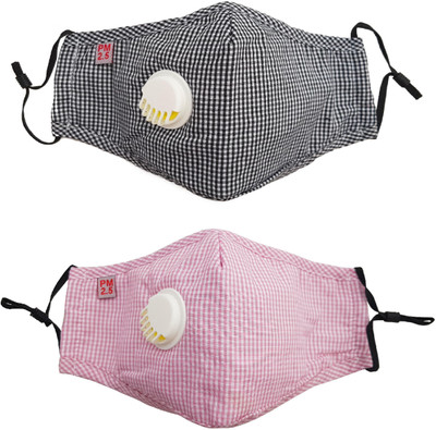 

Vritraz Pink Brown Print Replacable Filter PM 2.5 N95 Anti Pollution Activated Carbon Dust Face Mask with Breathing Valve (Pack of 2) Pink Brown Print Replacable Filter PM 2.5 N95 Anti Pollution Activated Carbon Dust Face Mask with Breathing Valve (Pack o