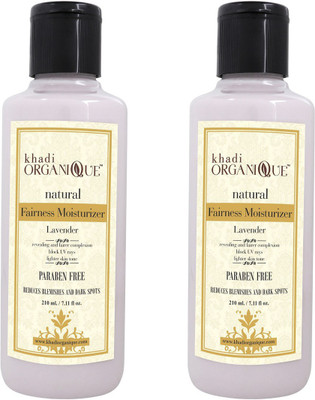 

khadi organique Almond Saffron Moisturizer 420 ml parabeen free pack of 2(420 ml)