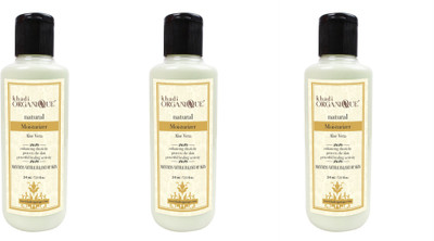 

khadi organique Aloevera Moisturizer 630 ml pack of 3(630 ml)