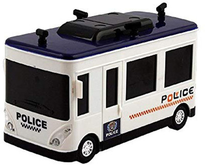 

TALKING GANESHA Police Bus with 3D Lights and music Bump and Go Musical Toy for Kids - multicolor(Multicolor)