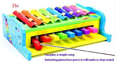 

Akrobo Multifunctional Combo Xylophone for Kid(Multicolor)