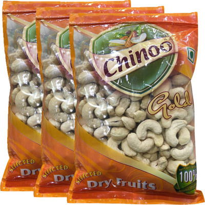 

Chinoo Cashew Nuts, 3 Pack of 250g Each Cashews(750 g, Pouch)
