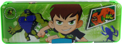 

SPERO Dual Sided Magnetic Compartment Multipurpose Ben 10 Art Plastic Pencil Box(Set of 1, Multicolor)