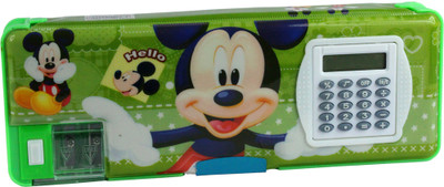 

SPERO Dual Sided Compartment Multipurpose Micky Mouse print Art Plastic Pencil Box(Set of 1, Multicolor)