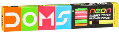 

DOMS Neon Rubber Tip Pack of 60 Pencil(Multicolor)