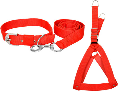 

Leather Craft Dog Harness & Leash Dog Harness & Leash(, Red