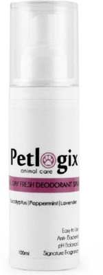 

Petlogix Deodorant Spray for Dogs, Cats and other Pets with All Coats to Refresh and Deodorize Pets Coat Deodorizer(100 ml, Pack of 1)