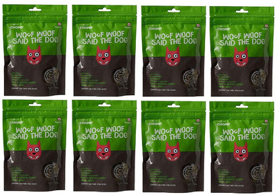 

CHOMP Dry Chicken Jerky with Kiwi Dog Treats - 80 GMS (Pack of 8) Chicken Dog Treat(80 g, Pack of 8)