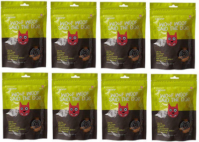 

CHOMP Dry Jerky Chicken with Apple, 80g (Pack of 8) Dog Treat(80 g, Pack of 8)