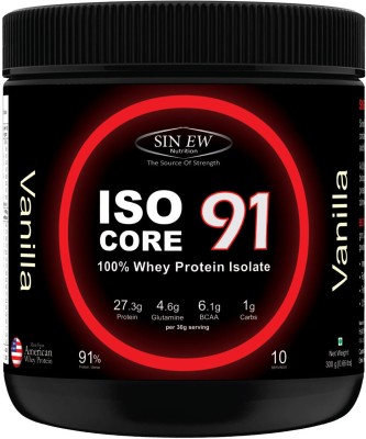 

Sinew Nutrition Isocore 91, Whey Protein Isolate, 300gm - Vanilla Flavour Whey Protein(300 g, Vanilla)