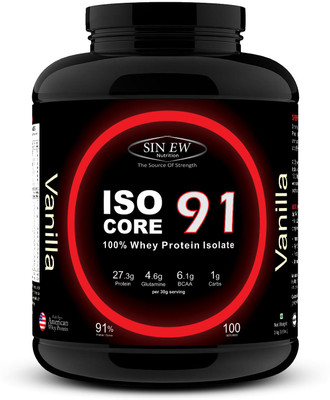 

Sinew Nutrition Isocore 91, Whey Protein Isolate Whey Protein(3 kg, Vanilla)