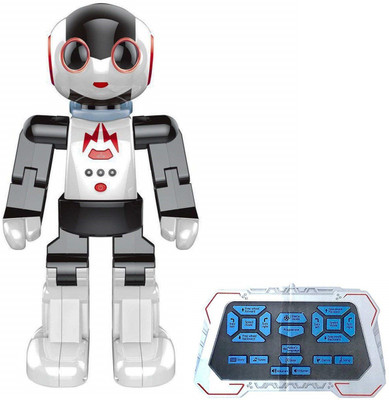 

IndusBay Remote Control Robot For Kids Intelligent Programmable Robot With Infrared Controller Toys,Dancing,Singing, LED Eyes,Gesture Sensing Robot Kit For Childrens Entertainment(White)