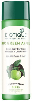 

Biotique Bio Green Apple Fresh Daily Purifying Shampoo and Conditioner for Oily Hair and Scalp, 190ml(190 ml)
