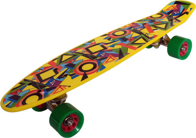 

Prokick SKATEBOARD 6.5 inch x 22 inch Skateboard(Multicolor, Pack of 1), Yellow
