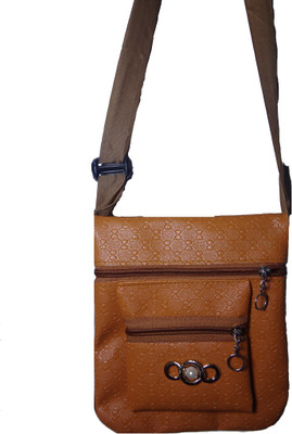 

Riya Touch Women Casual, Formal, Evening/Party Brown Synthetic Leather Sling Bag