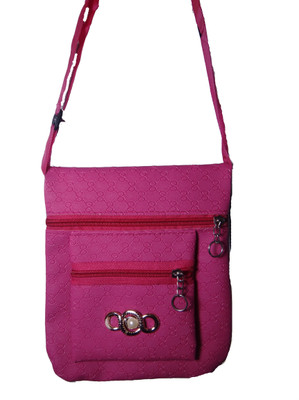 

Riya Touch Women Casual, Formal, Evening/Party Pink Synthetic Leather Sling Bag