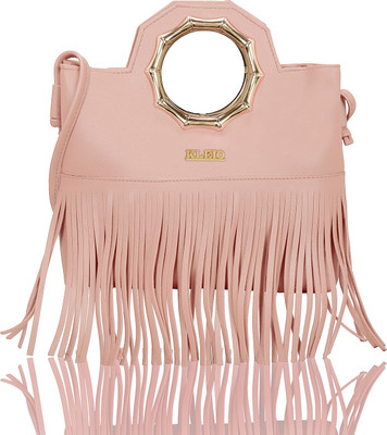 

Kleio Women Evening/Party Pink PU Sling Bag