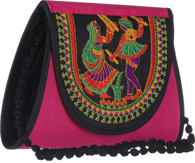 

GiftingTree Girls Evening/Party, Casual, Formal Pink Fabric Sling Bag