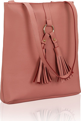 

Kleio Women Casual Pink Leatherette Tote