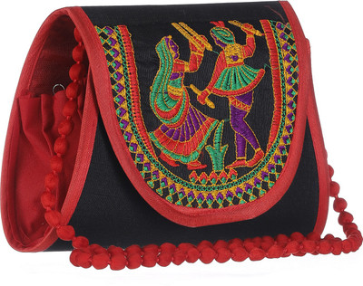 

GiftingTree Girls Evening/Party, Casual, Formal Black Fabric Sling Bag