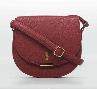 

Bagstopia Women Casual, Evening/Party Maroon PU Sling Bag