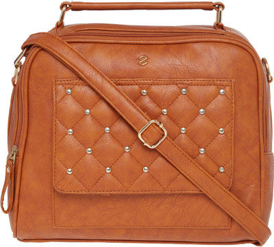 

Horra Women Casual, Formal Tan PU Sling Bag