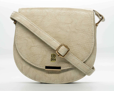 

Bagstopia Women Casual, Evening/Party Beige PU Sling Bag