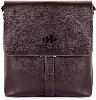 

The Clownfish Men Casual Brown Leatherette Sling Bag