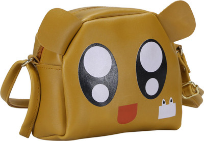 

Desence Boys & Girls Casual Yellow PU Sling Bag