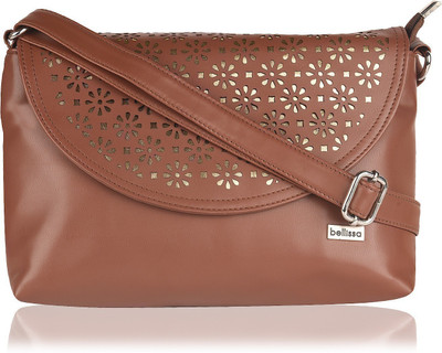 

Bellissa Women Evening/Party, Casual Brown PU Sling Bag