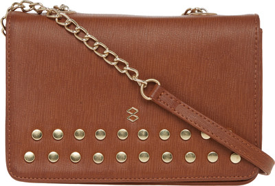 

Horra Women Casual Brown PU Sling Bag