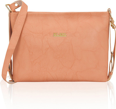 

Kleio Women Casual Beige PU Sling Bag