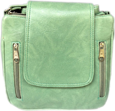 

Butterfly Girls Casual Green PU Sling Bag