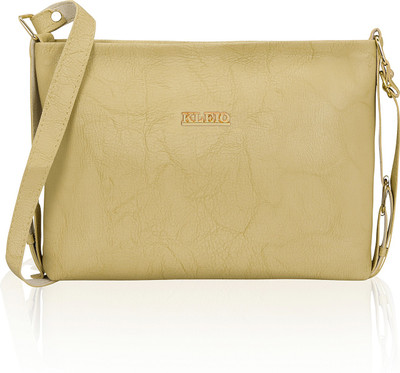 

Kleio Women Casual Beige PU Sling Bag