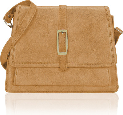 

Kleio Women Casual Brown PU Sling Bag