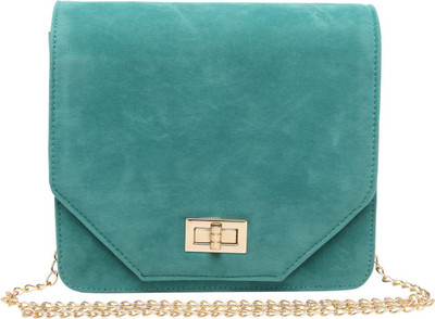 

Bagstopia Women Casual, Evening/Party Blue PU Sling Bag