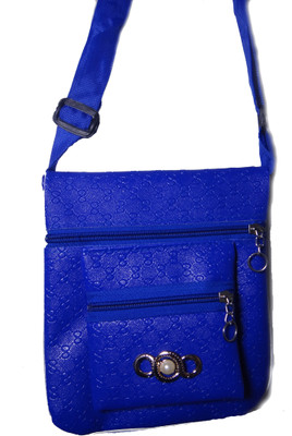 

Riya Touch Women Casual, Formal, Evening/Party Blue Synthetic Leather Sling Bag