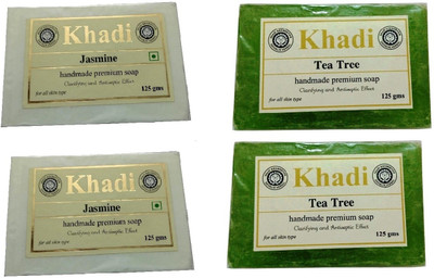 

Khadi Shivalik Soap Combo - Jasmine & Tea Tree(500 g, Pack of 4)