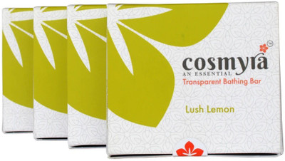 

cosmyra Lush Lemon Transparent Bathing Bar(400 g, Pack of 4)