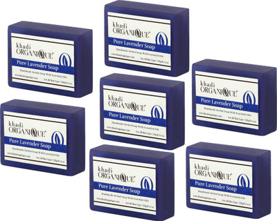 

KHADI ORGANIQUE HANDMADE PURE LAVENDER SOAP WITH ESSENTIAL OIL 875 GM PACK OF 7(875 g, Pack of 7)