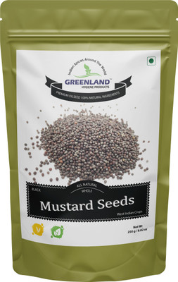 

GREENLAND HYGIENE PRODUCTS Black Mustard Seeds / Rai / Whole Spice / Oilseeds / Masala / 250gm / 8.82oz(250 g)