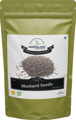 

GREENLAND HYGIENE PRODUCTS Black Mustard Seeds / Rai / Whole Spice / Oilseeds / Masala / 500gm / 1.10lb(500 g)