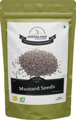 

GREENLAND HYGIENE PRODUCTS Black Mustard Seeds / Rai / Whole Spice / Oilseeds / Masala / 2.5kg / 5.51lb(2.5 kg)